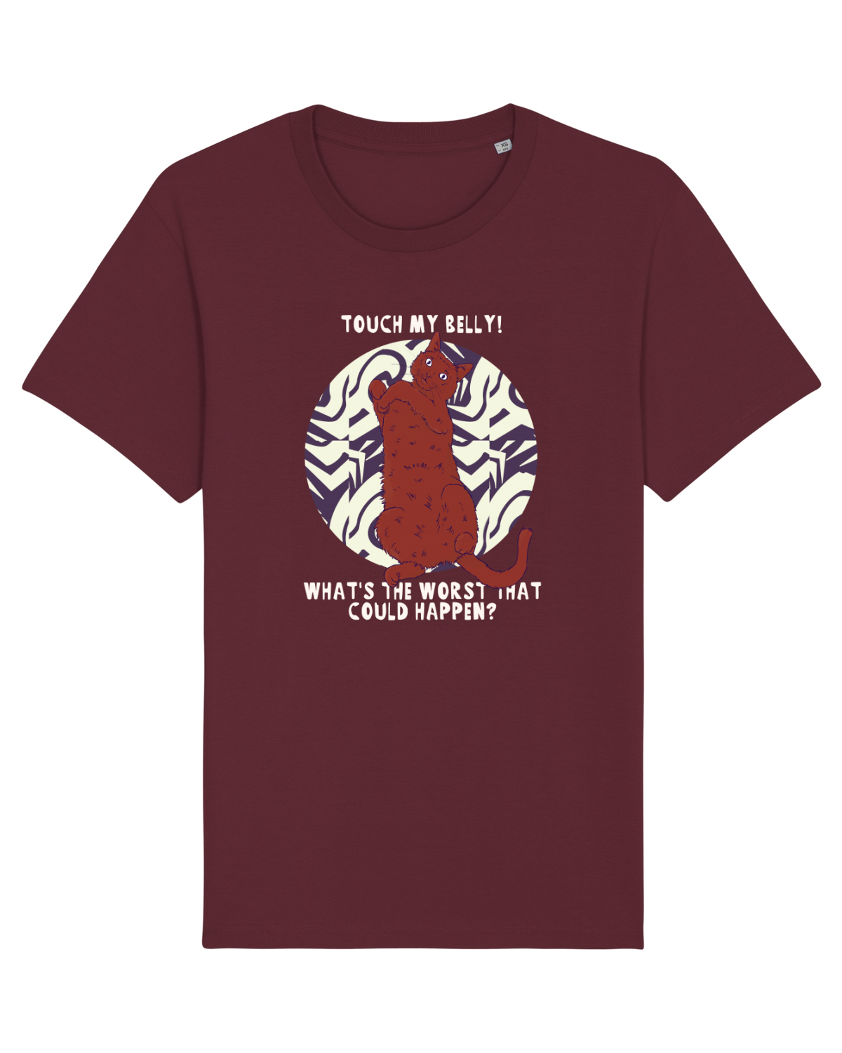 Tricou mânecă scurtă Unisex Rocker Burgundy