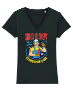 Știu eu pe cineva, îți face ieftin și bun Tricou mânecă scurtă guler V Damă Evoker