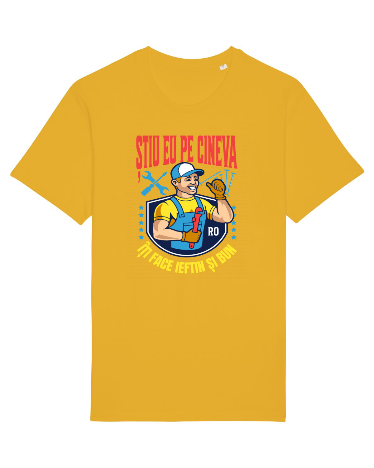 Tricou mânecă scurtă Unisex Rocker Spectra Yellow