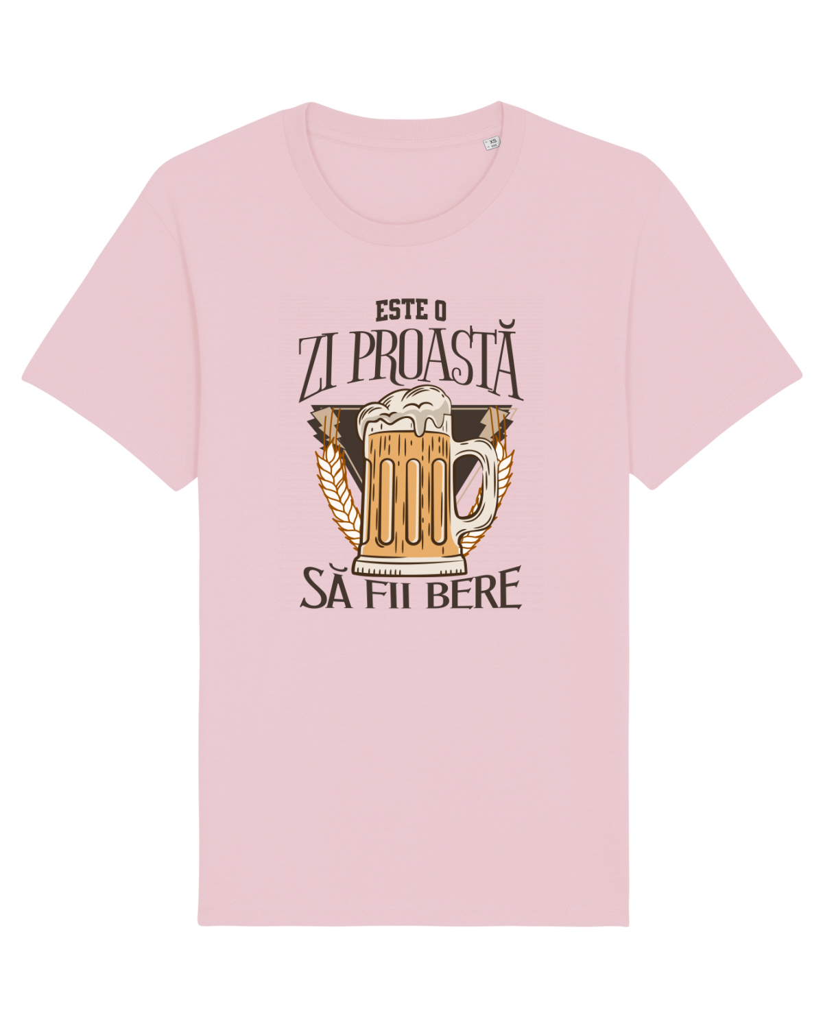 Tricou mânecă scurtă Unisex Rocker Cotton Pink