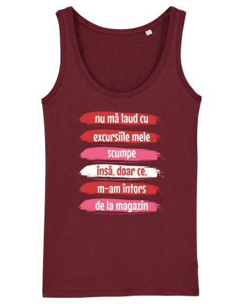 Nu mă laud cu excursiile mele scumpe Burgundy