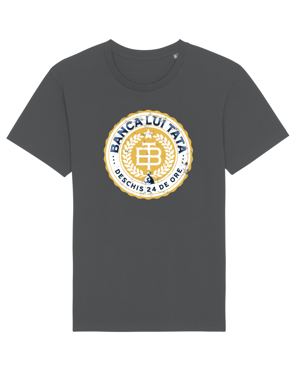 Tricou mânecă scurtă Unisex Rocker Anthracite