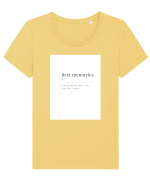 best memories Tricou mânecă scurtă guler larg fitted Damă Expresser