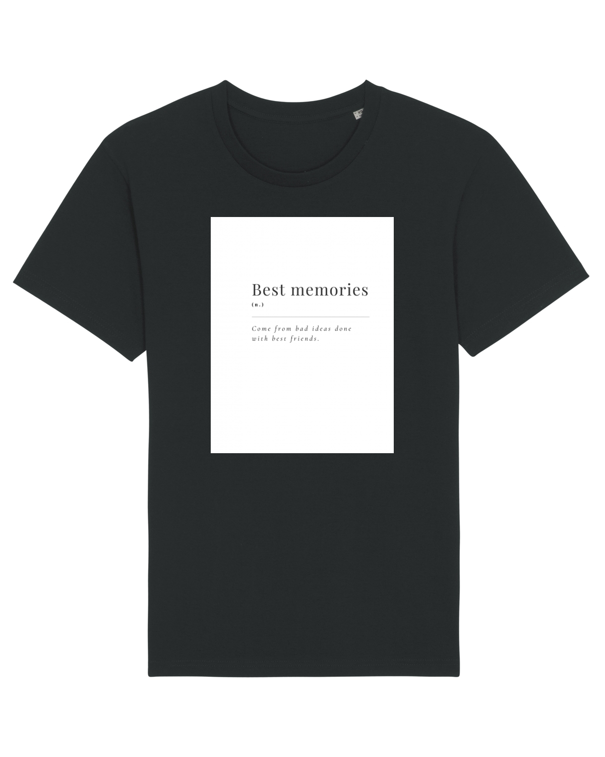 Tricou mânecă scurtă Unisex Rocker Black