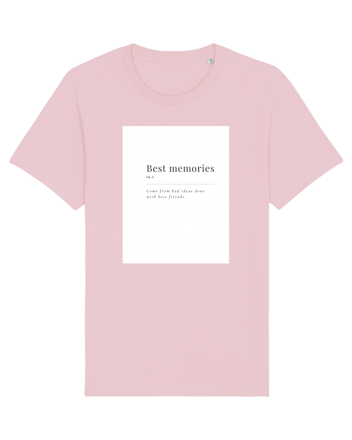 Tricou mânecă scurtă Unisex Rocker Cotton Pink