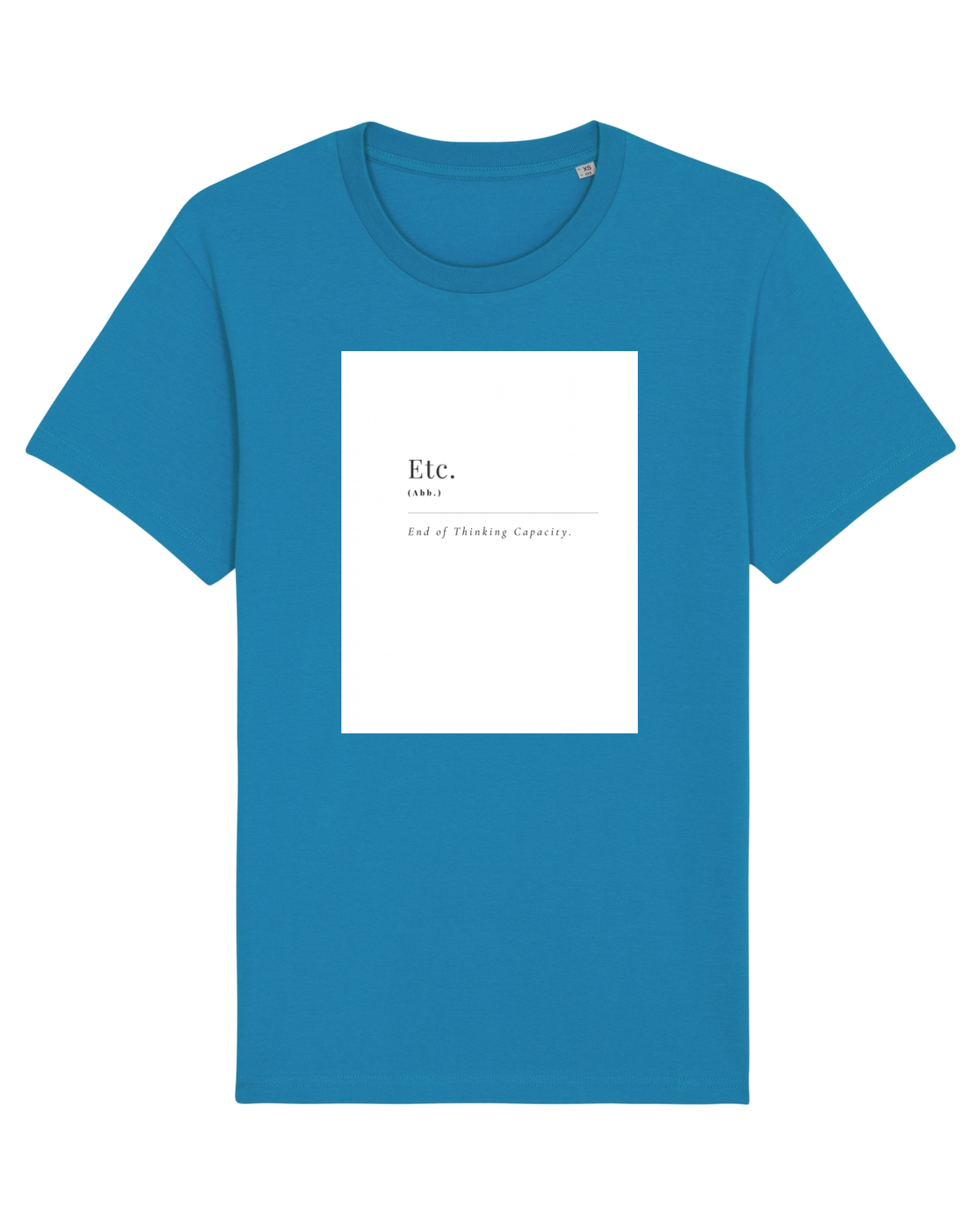 Tricou mânecă scurtă Unisex Rocker Azur