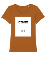 other side  Tricou mânecă scurtă guler larg fitted Damă Expresser