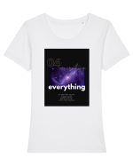 everything Tricou mânecă scurtă guler larg fitted Damă Expresser