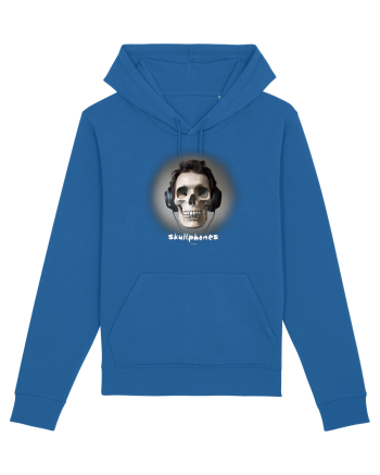 Craniu cu casti - skullphones 04 Royal Blue