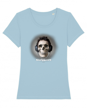 Craniu cu casti - skullphones 04 Sky Blue