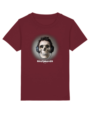 Craniu cu casti - skullphones 04 Burgundy