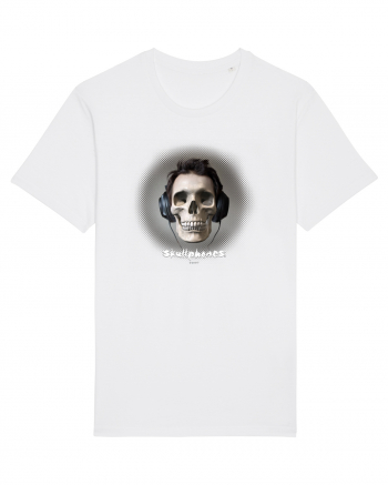 Craniu cu casti - skullphones 04 White