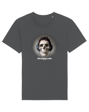 Craniu cu casti - skullphones 04 Anthracite