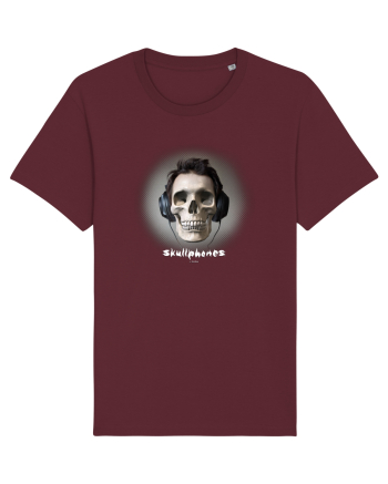 Craniu cu casti - skullphones 04 Burgundy