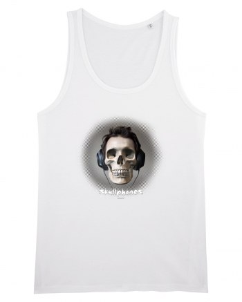 Craniu cu casti - skullphones 04 White