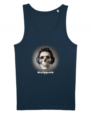 Craniu cu casti - skullphones 04 Navy