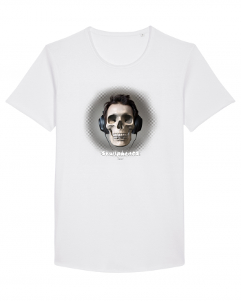 Craniu cu casti - skullphones 04 White