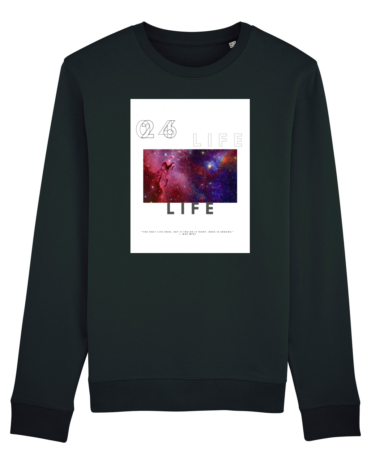 Bluză mânecă lungă Unisex Rise Black
