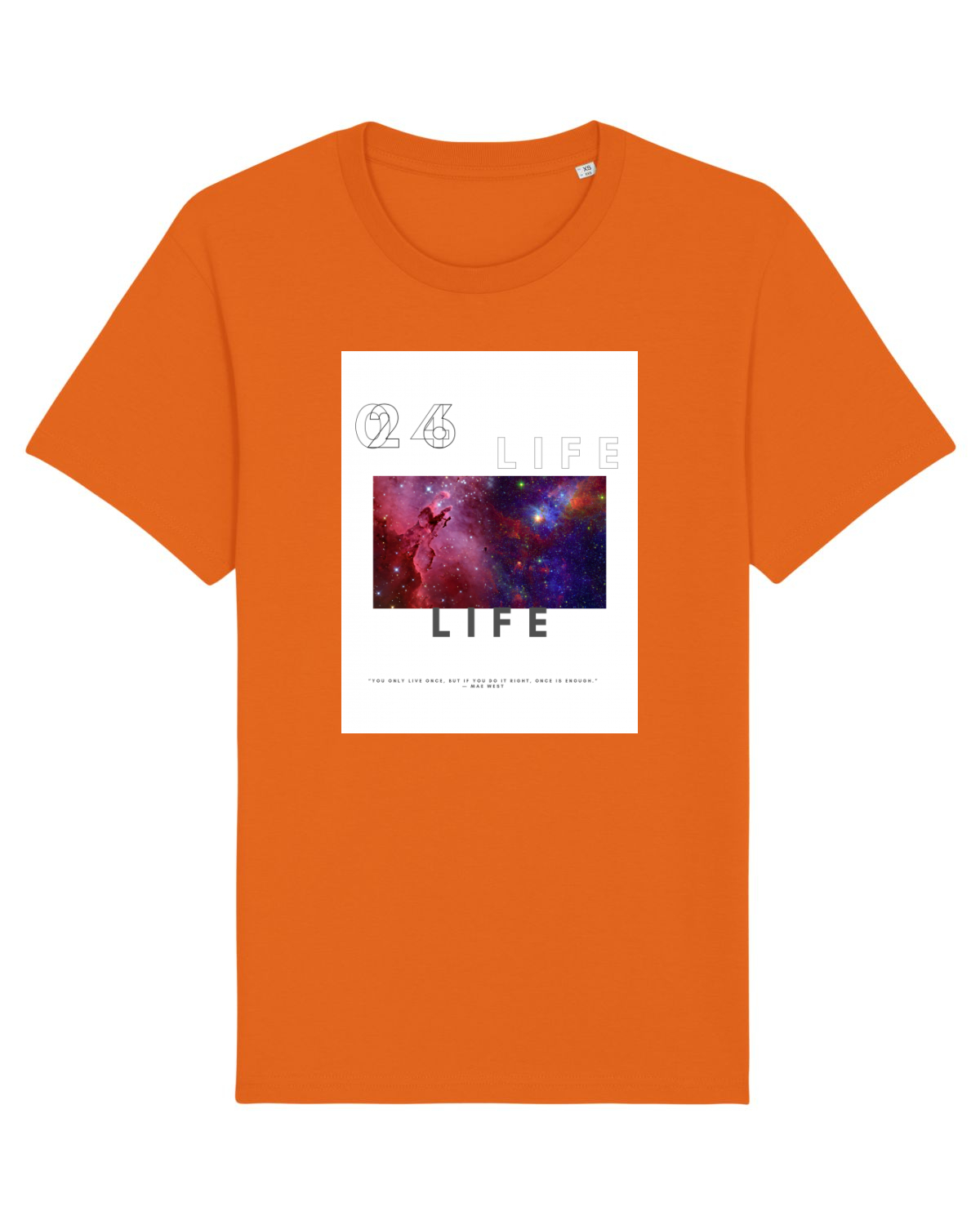 Tricou mânecă scurtă Unisex Rocker Bright Orange