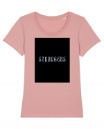 strangers Tricou mânecă scurtă guler larg fitted Damă Expresser