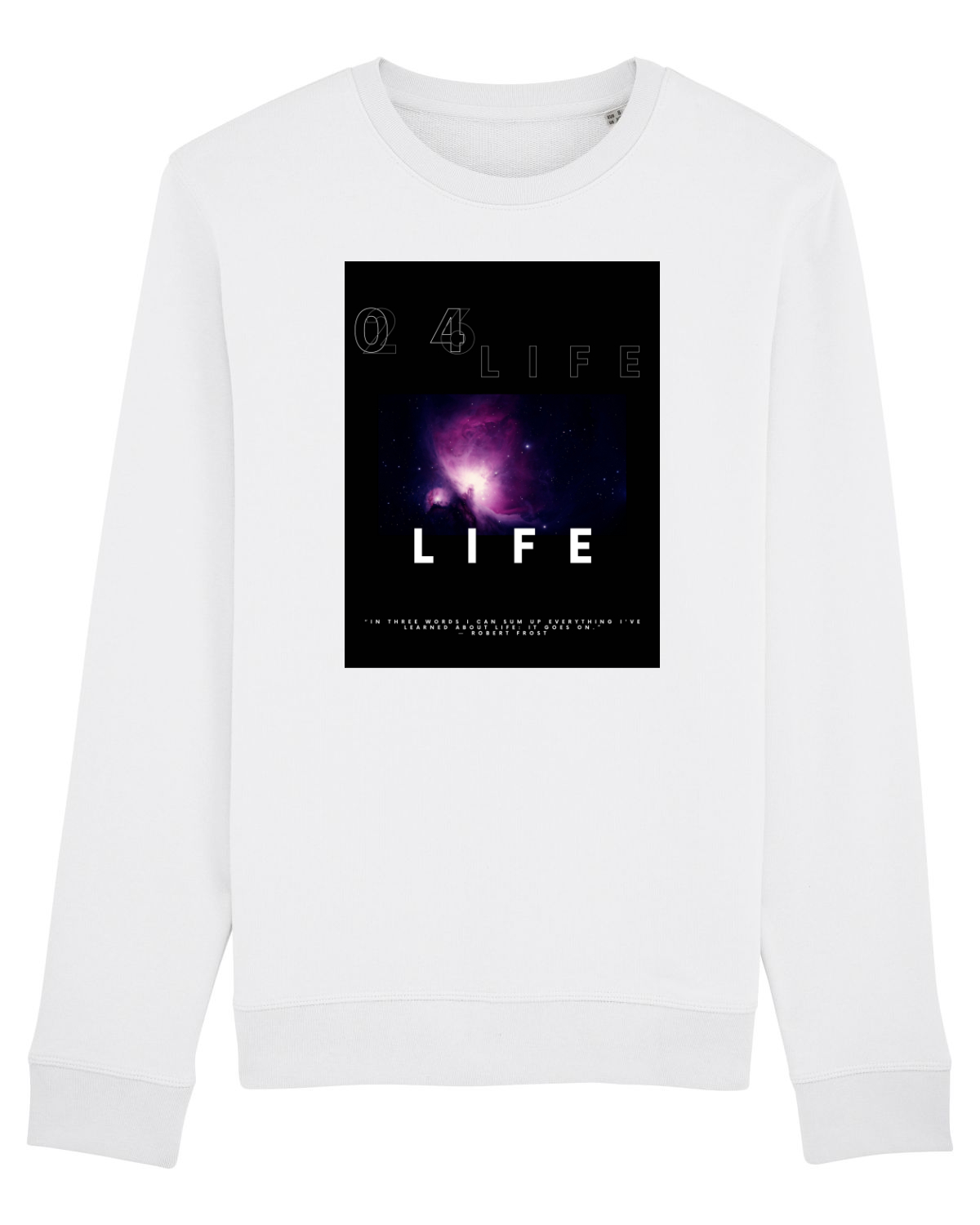 Bluză mânecă lungă Unisex Rise White