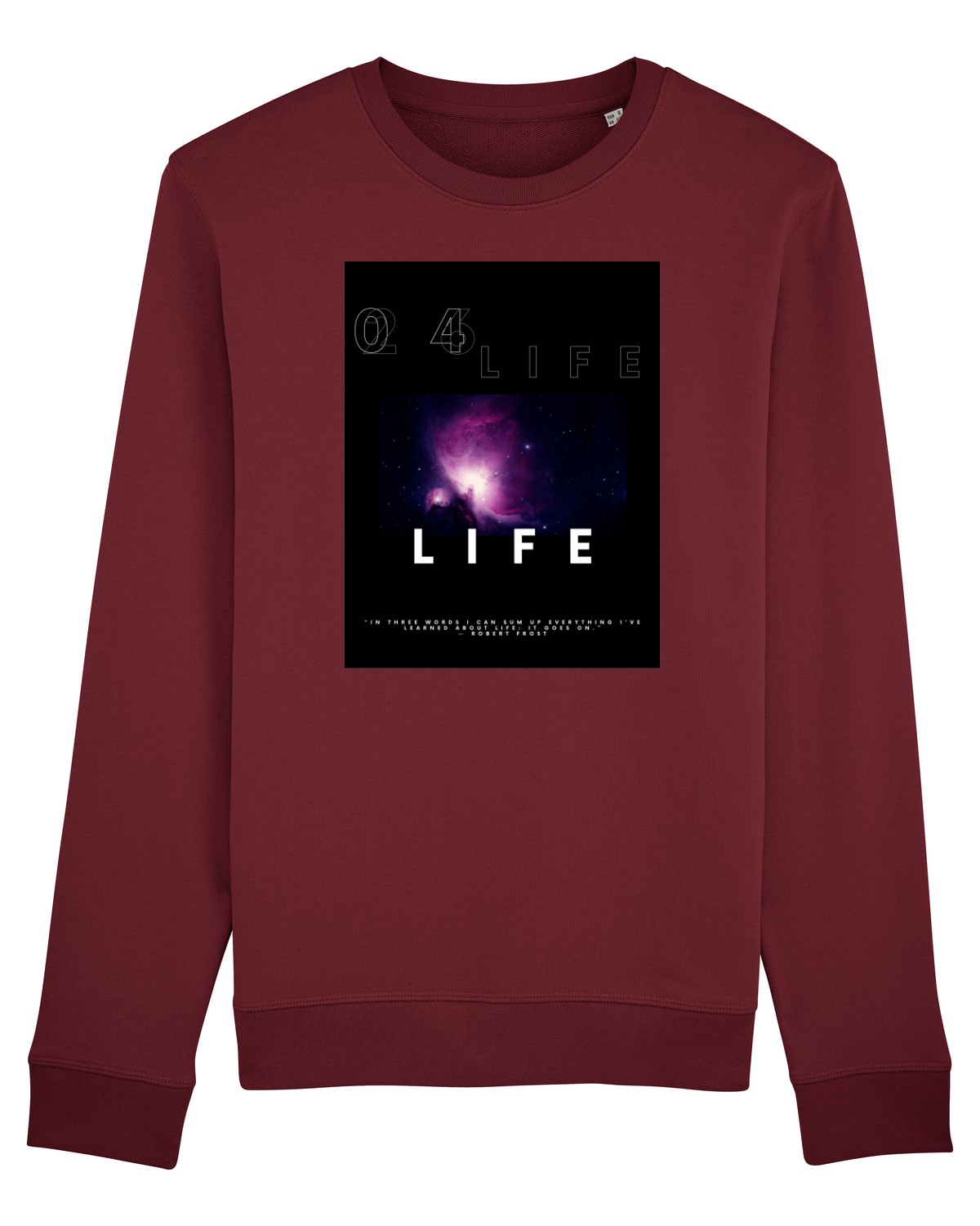 Bluză mânecă lungă Unisex Rise Burgundy