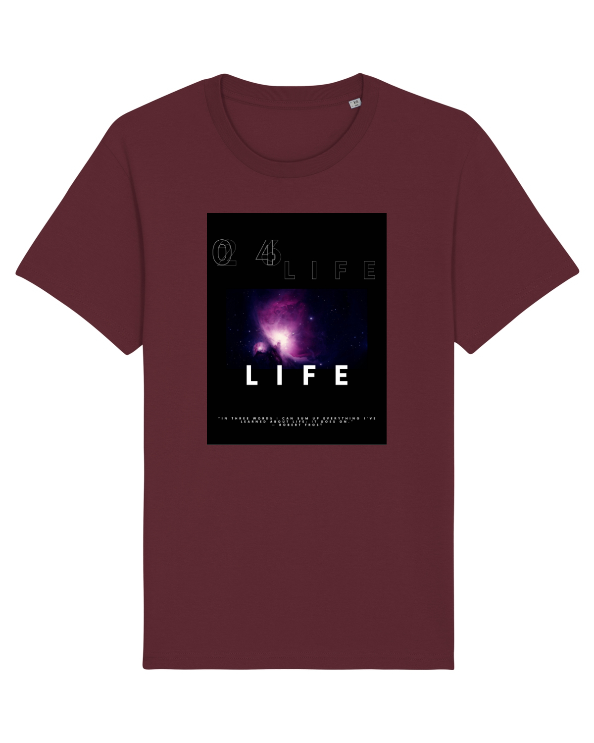 Tricou mânecă scurtă Unisex Rocker Burgundy