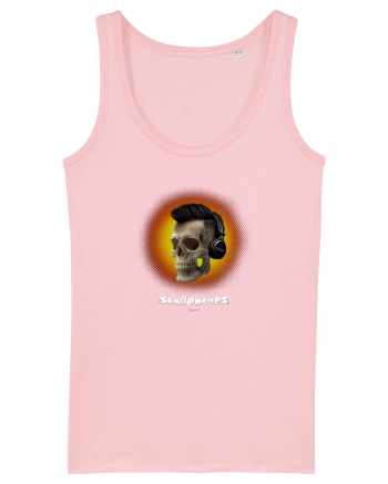 Craniu cu casti - skullphones 07 portocaliu Cotton Pink