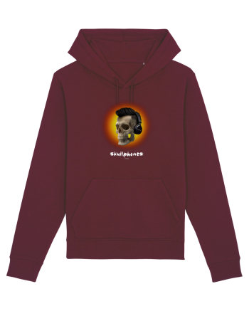 Craniu cu casti - skullphones 07 portocaliu Burgundy