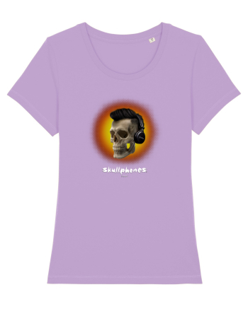 Craniu cu casti - skullphones 07 portocaliu Lavender Dawn