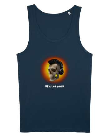 Craniu cu casti - skullphones 07 portocaliu Navy