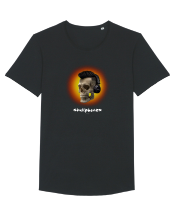 Craniu cu casti - skullphones 07 portocaliu Black