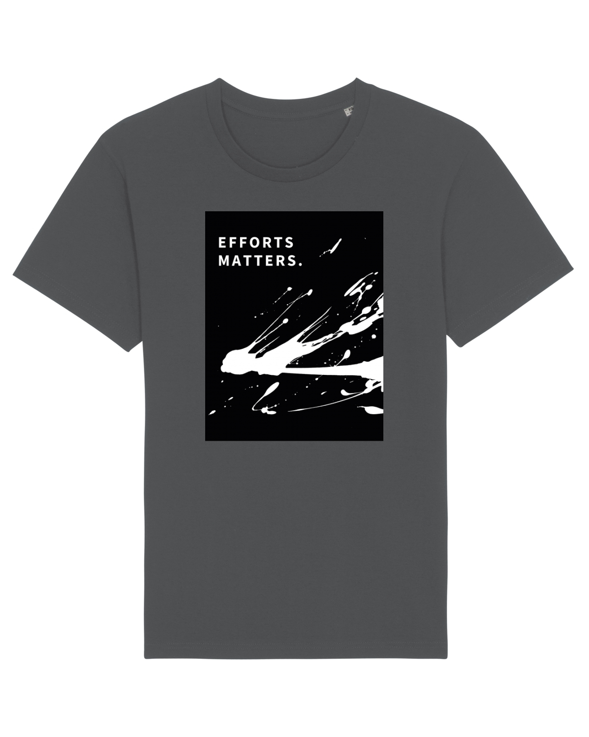 Tricou mânecă scurtă Unisex Rocker Anthracite