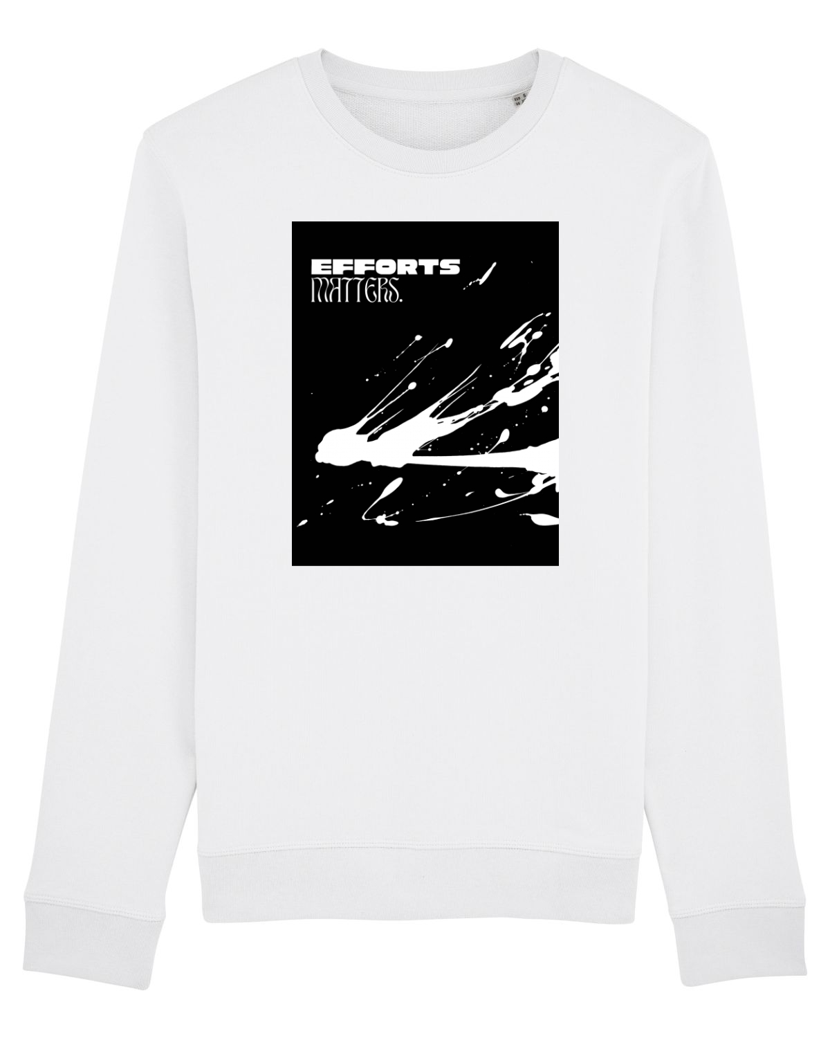 Bluză mânecă lungă Unisex Rise White