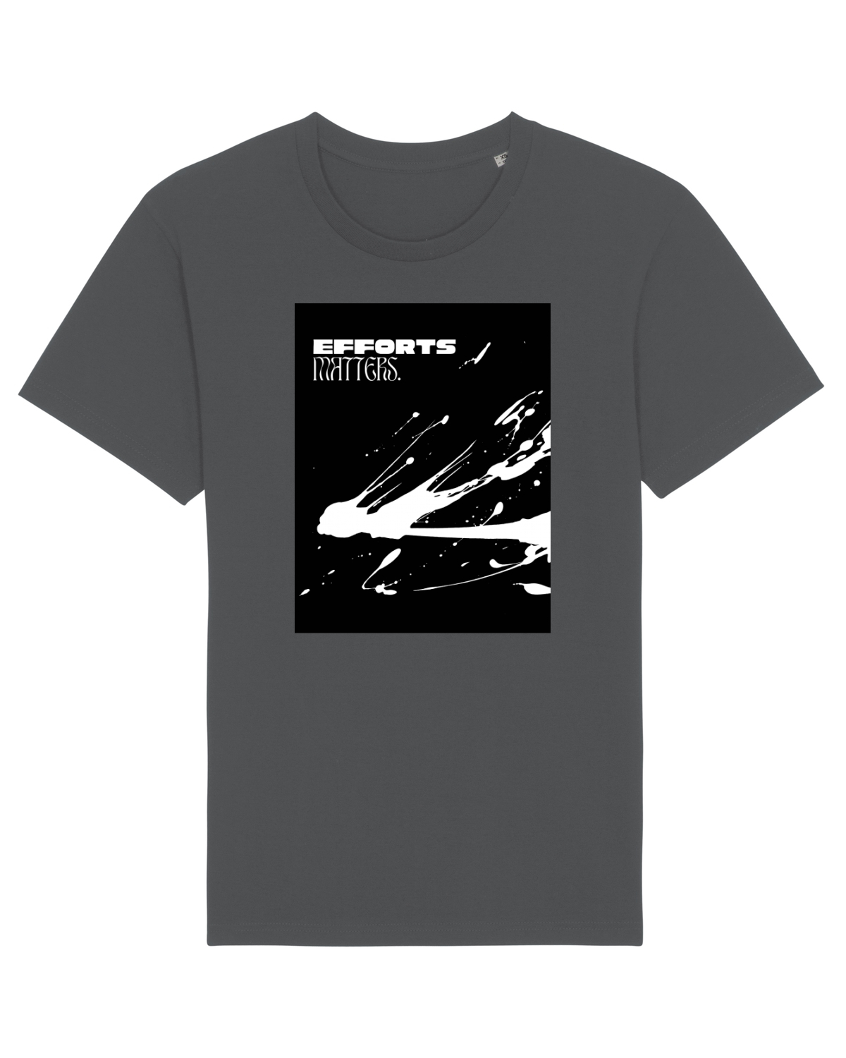 Tricou mânecă scurtă Unisex Rocker Anthracite