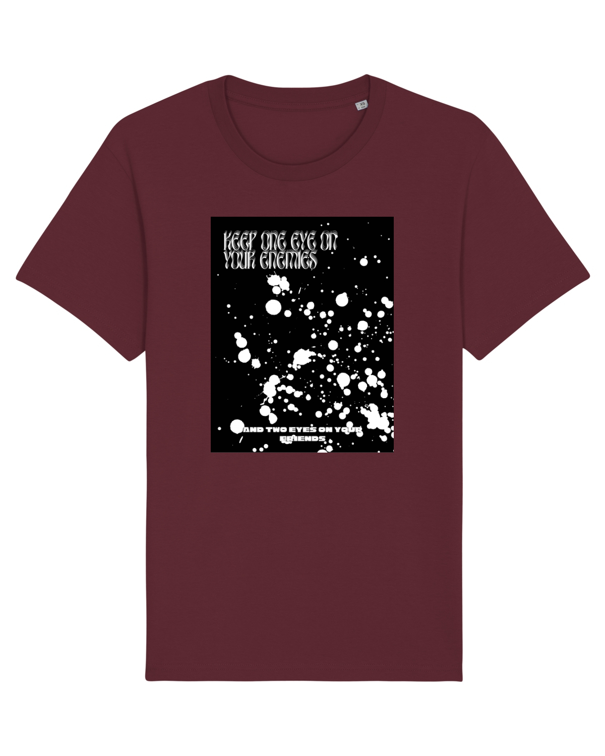 Tricou mânecă scurtă Unisex Rocker Burgundy