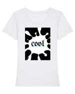 cool3 Tricou mânecă scurtă guler larg fitted Damă Expresser