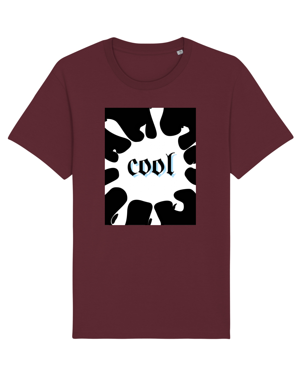 Tricou mânecă scurtă Unisex Rocker Burgundy