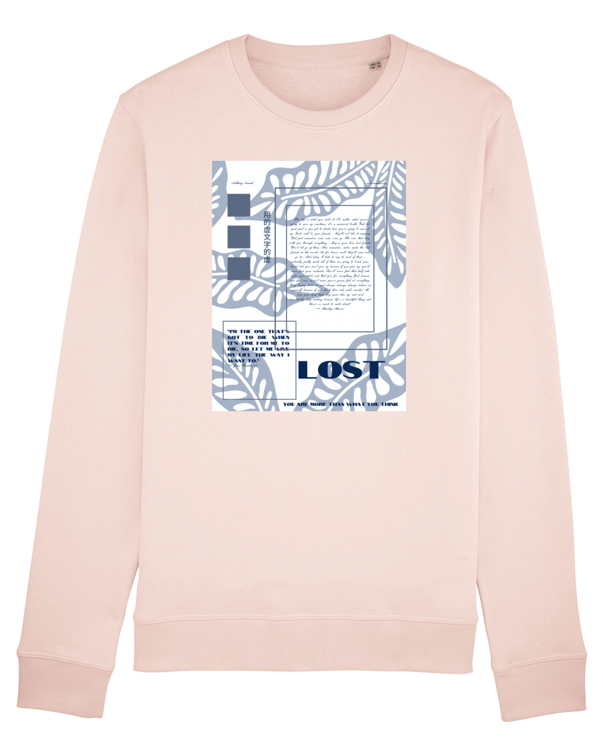 Bluză mânecă lungă Unisex Rise Candy Pink