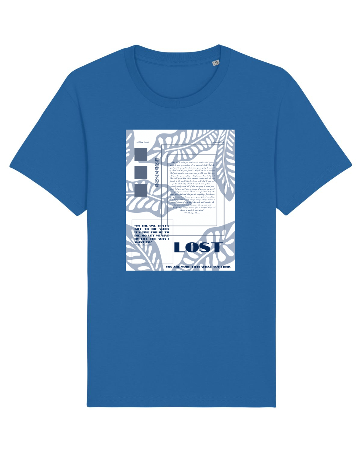 Tricou mânecă scurtă Unisex Rocker Royal Blue