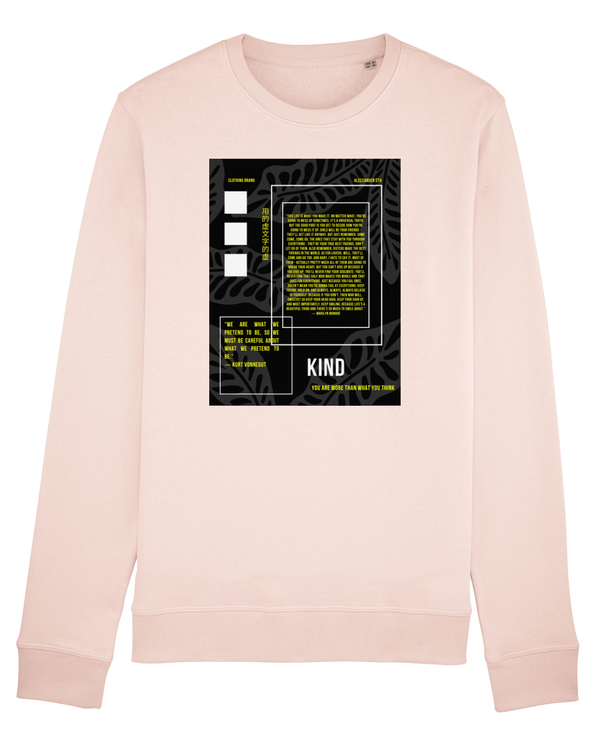 Bluză mânecă lungă Unisex Rise Candy Pink