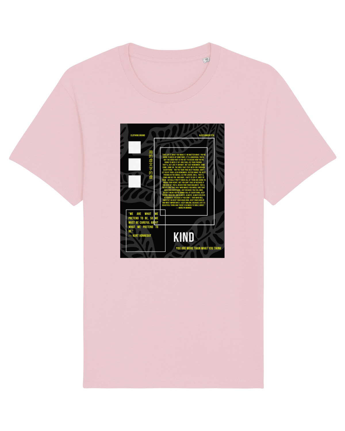 Tricou mânecă scurtă Unisex Rocker Cotton Pink