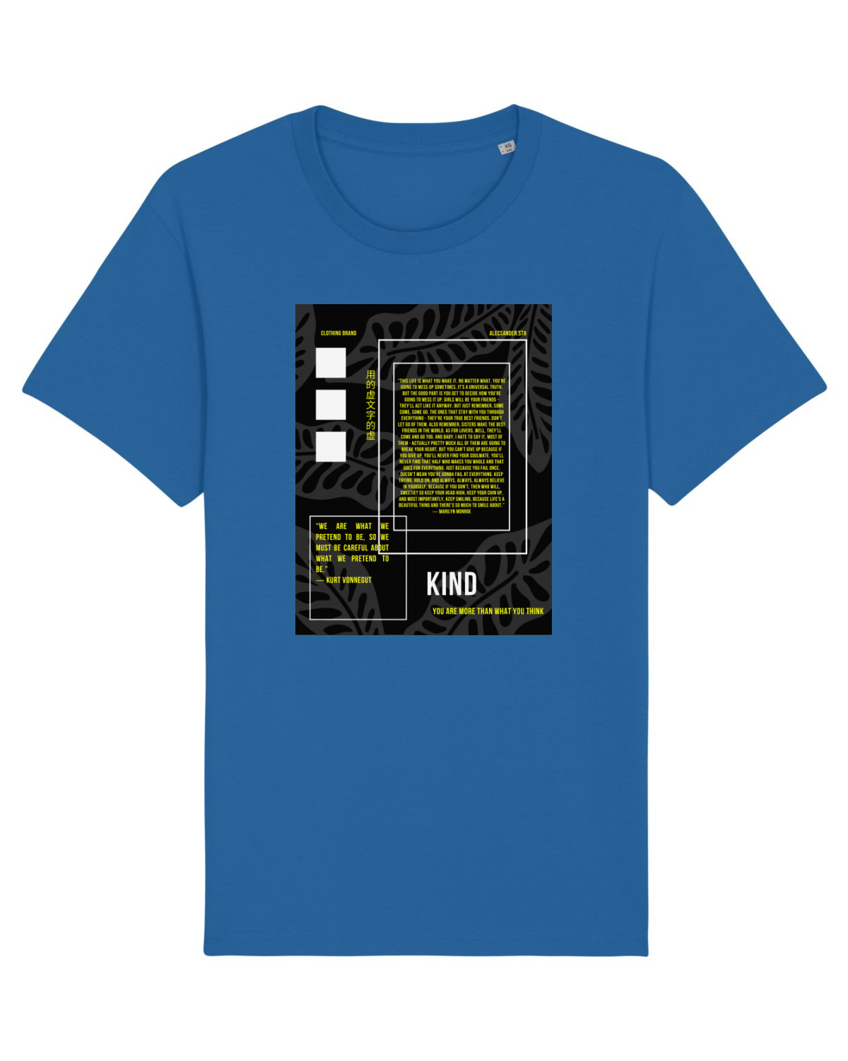 Tricou mânecă scurtă Unisex Rocker Royal Blue
