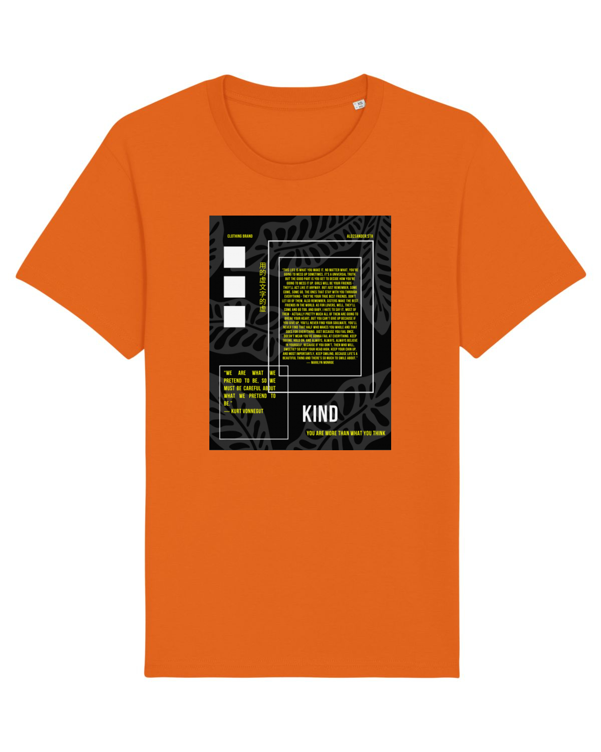 Tricou mânecă scurtă Unisex Rocker Bright Orange