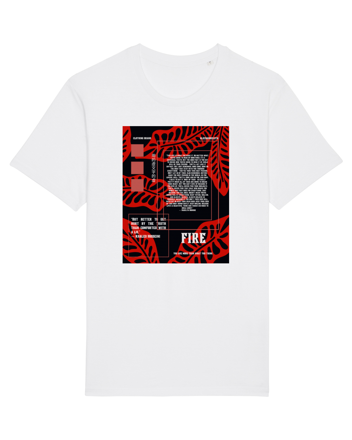 Tricou mânecă scurtă Unisex Rocker White