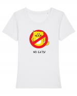 No Cats Tricou mânecă scurtă guler larg fitted Damă Expresser