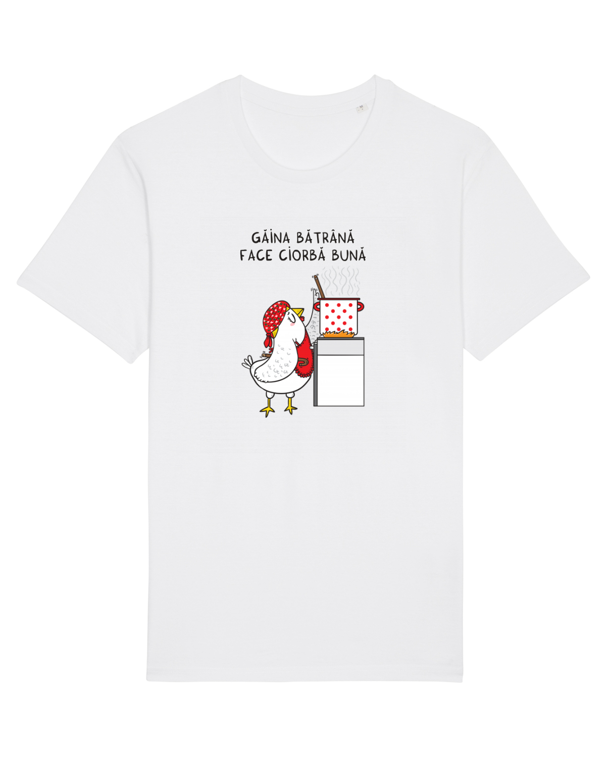 Tricou mânecă scurtă Unisex Rocker White