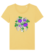 Poisoned Tricou mânecă scurtă guler larg fitted Damă Expresser