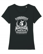 ENGINEERING Tricou mânecă scurtă guler larg fitted Damă Expresser