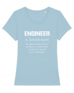 ENGINEER Tricou mânecă scurtă guler larg fitted Damă Expresser